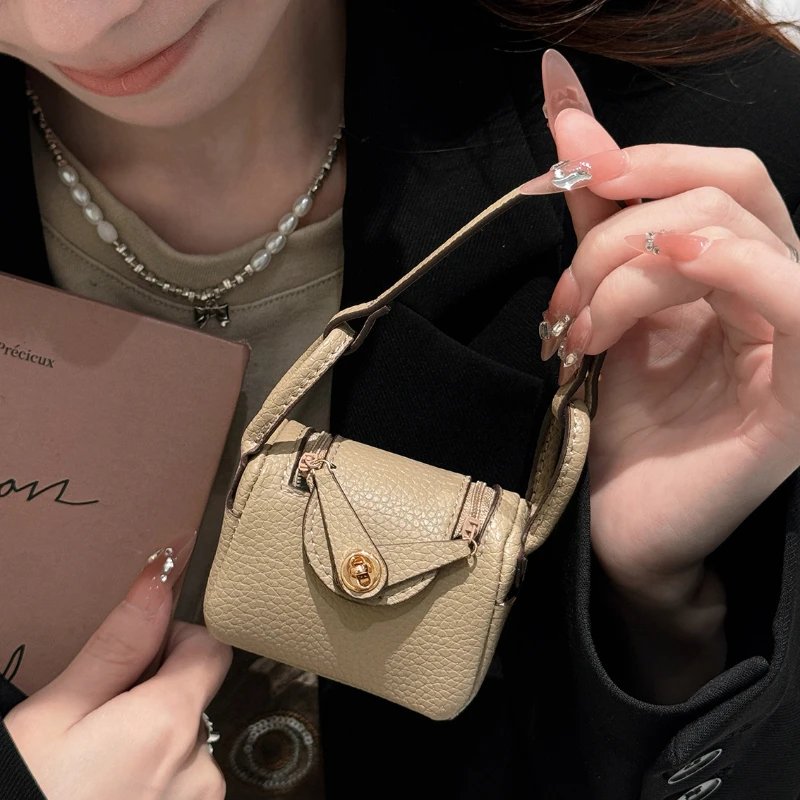 2025 New Launch! Luxury Creative Mini Bag - AirPods Pro 2 Case & Car Key Charm, Trendy Protective Pouch with Keychain