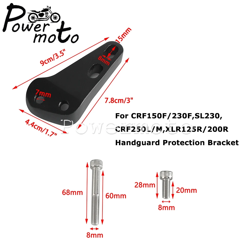 Side Fork Clamp Handguard Support Mount Hand Guard Bracket For Honda CRF CRM XLR BAJA XR KDX 125-250 Kawasaki KLX 300R RMX250S
