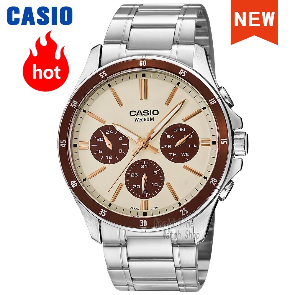 Casio watch for men Business trend quartz watch Waterproof New for 2025 Gifts Simple atmosphere reloj mujer MTP-1374D Series