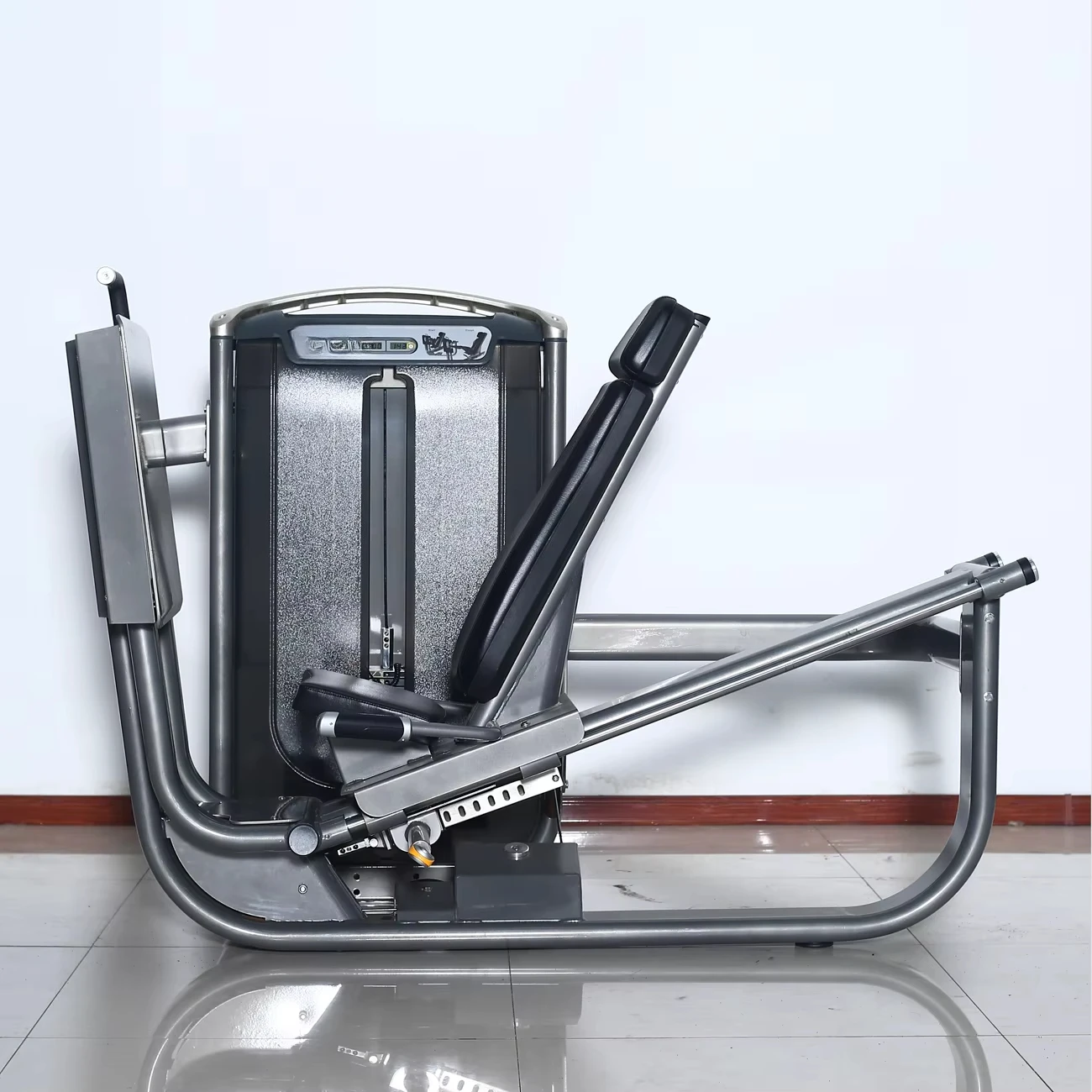 Steel Leg Press Gym Machine for Strength Training Featuring Seated Leg Curl and Leg Extension Exercise Equipment