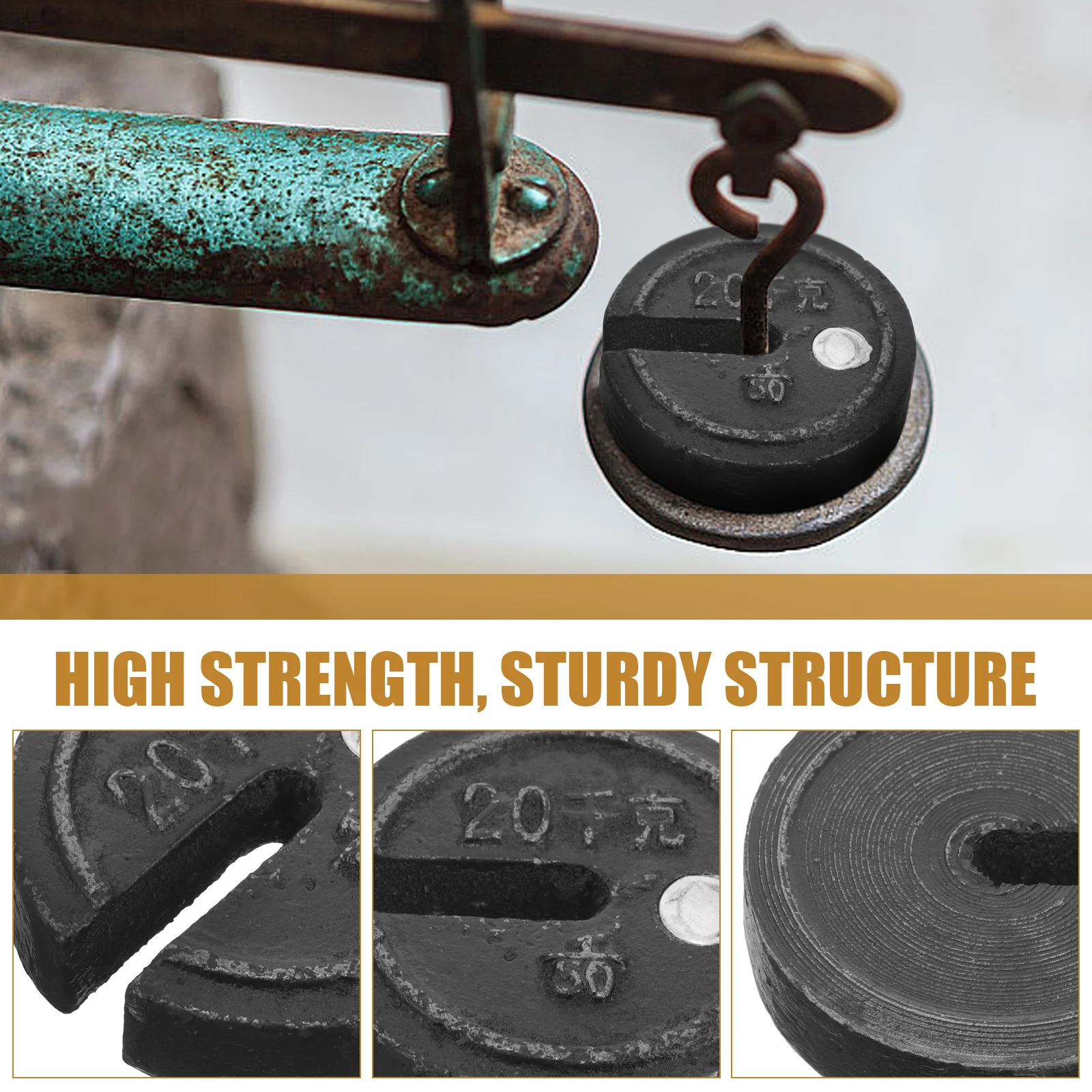 مقياس الحديد استبدال الوزن لوزن الرجعية الصغيرة متعددة الاستخدام الوزن قوي هيكل مقاوم للتآكل #6