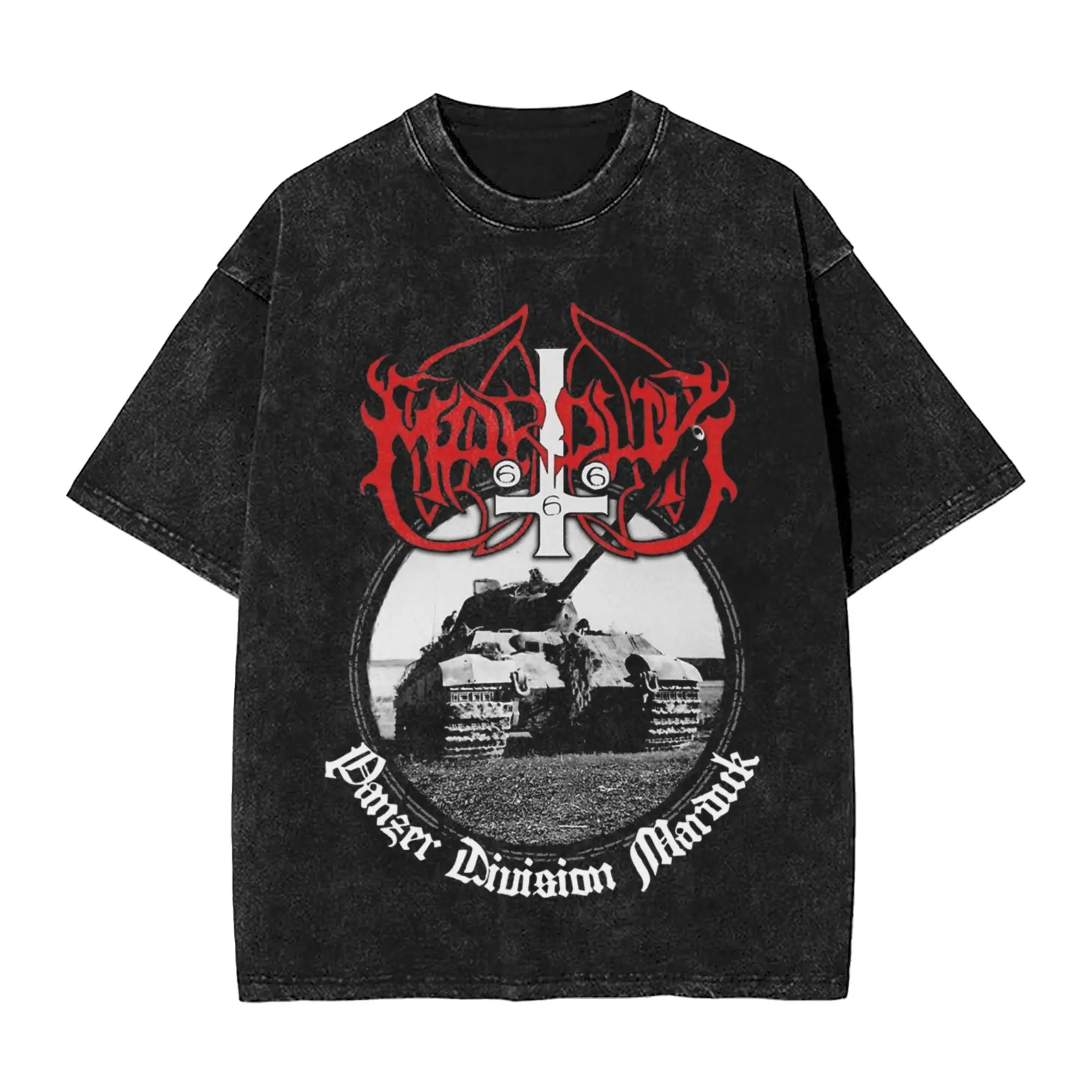 

Panzer Division Marduk, металлическая рок-группа, стираная рубашка, одежда, футболки большого размера для мужчин и женщин, футболка