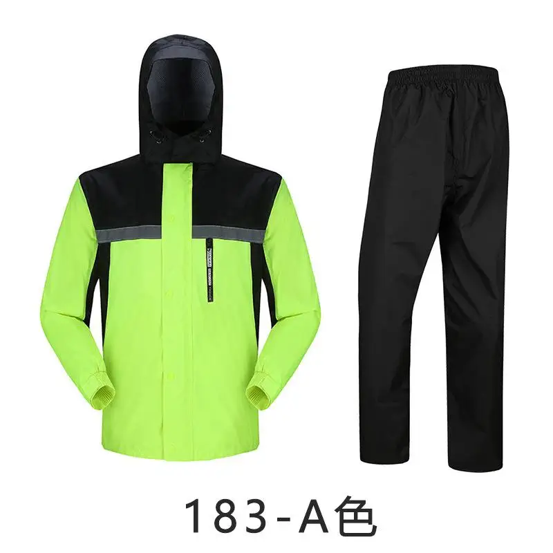 Reflective Ride Raincoat Coat Suit Men Bicycles Motorcycles Outdoor Hiking Camping Windproof Waterproof Coat Customized Logo