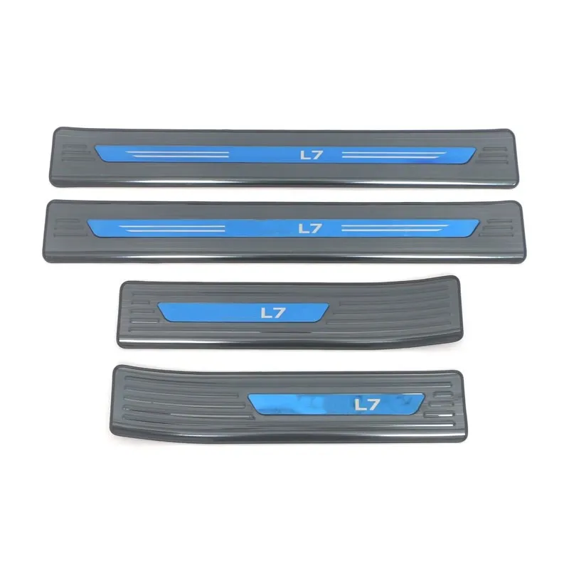 For LiXiang L7 Car Accessories Stainless Steel External Door Sill Scuff Plate Pedal Protector Anti-scratch Cover Trims 2023 2024