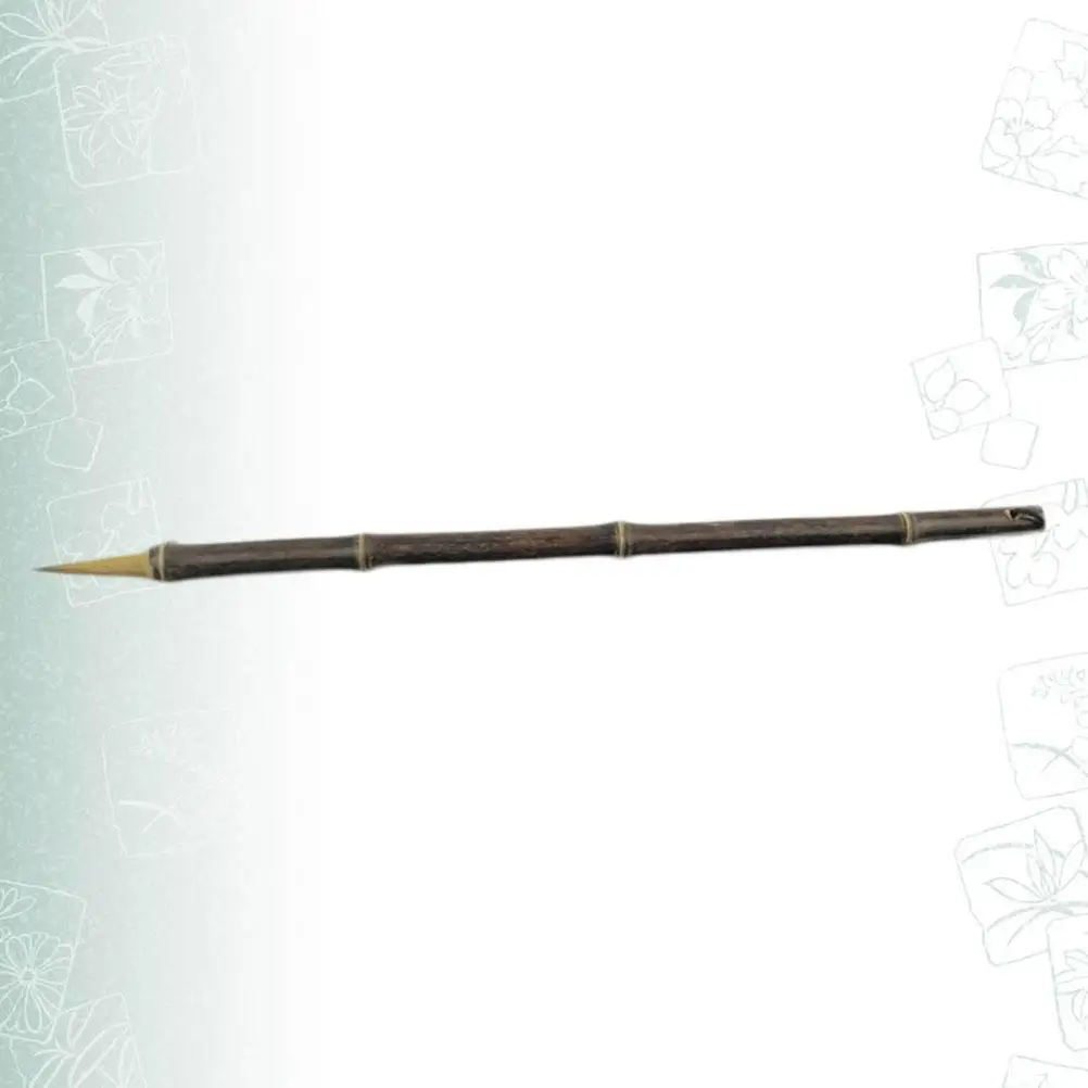 فرشاة شعر الذئب الخيزران H الرسم بالألوان المائية الفنان الرسم الصيني الذئب الشعر الخط فرشاة الكتابة أداة هدية