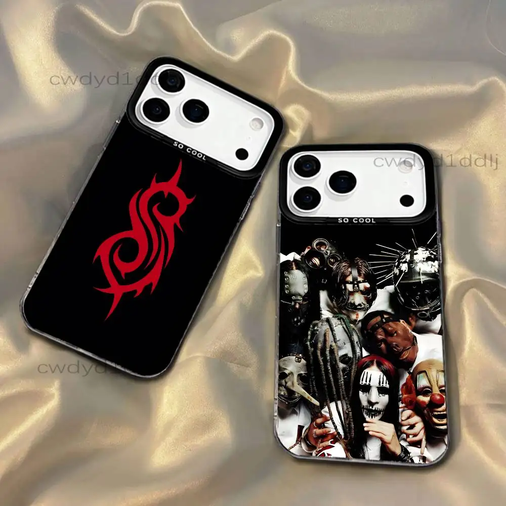

S-Slipknot-es The End So Far Phone Case For iPhone 17,16,15,14,13,12,X,8,Pro,Max,Plus,SE4,Air,Mini HD Black IMD Matte