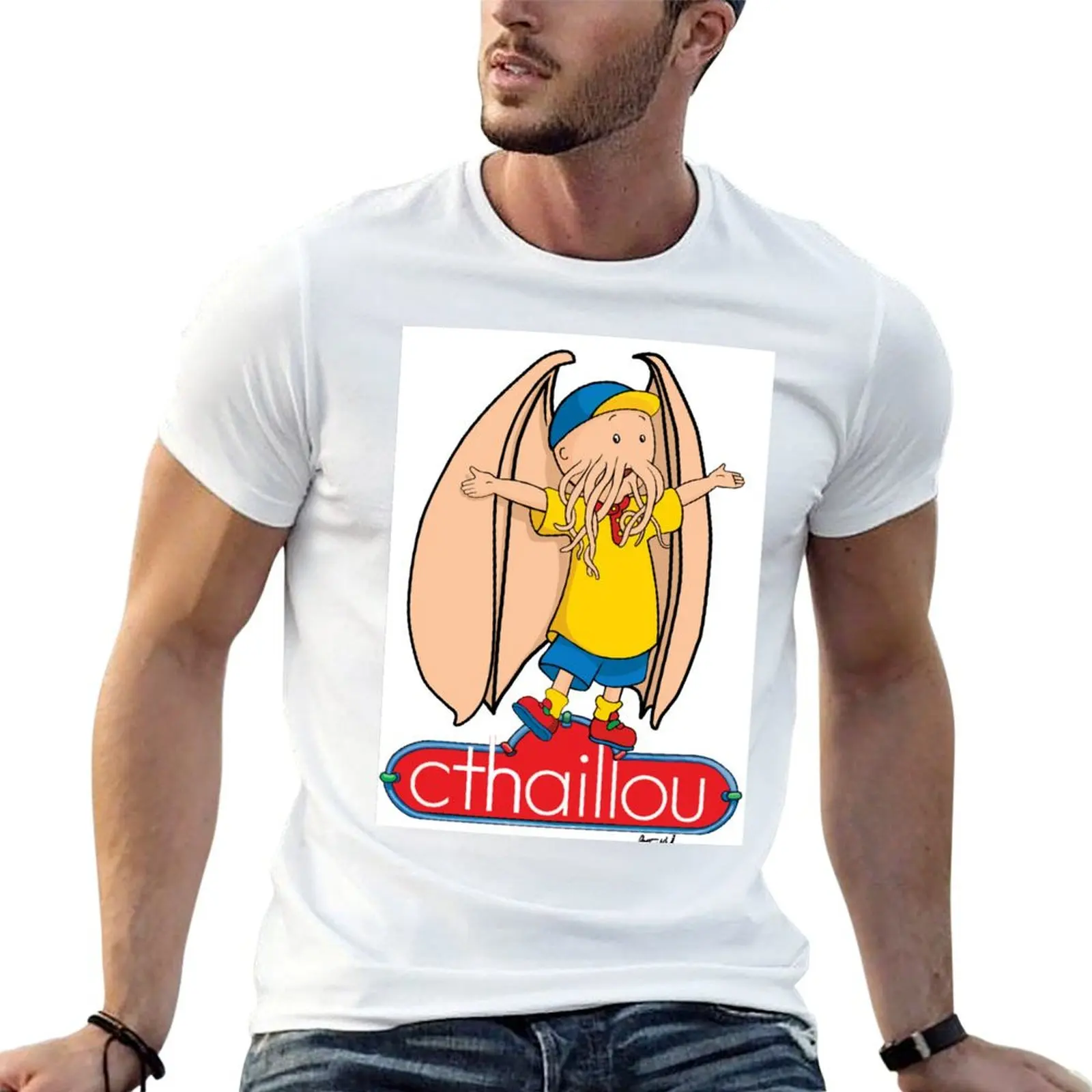 

cthulhu caillou T-Shirt man t shirts for men cotton tshirt 100% T-Shirt