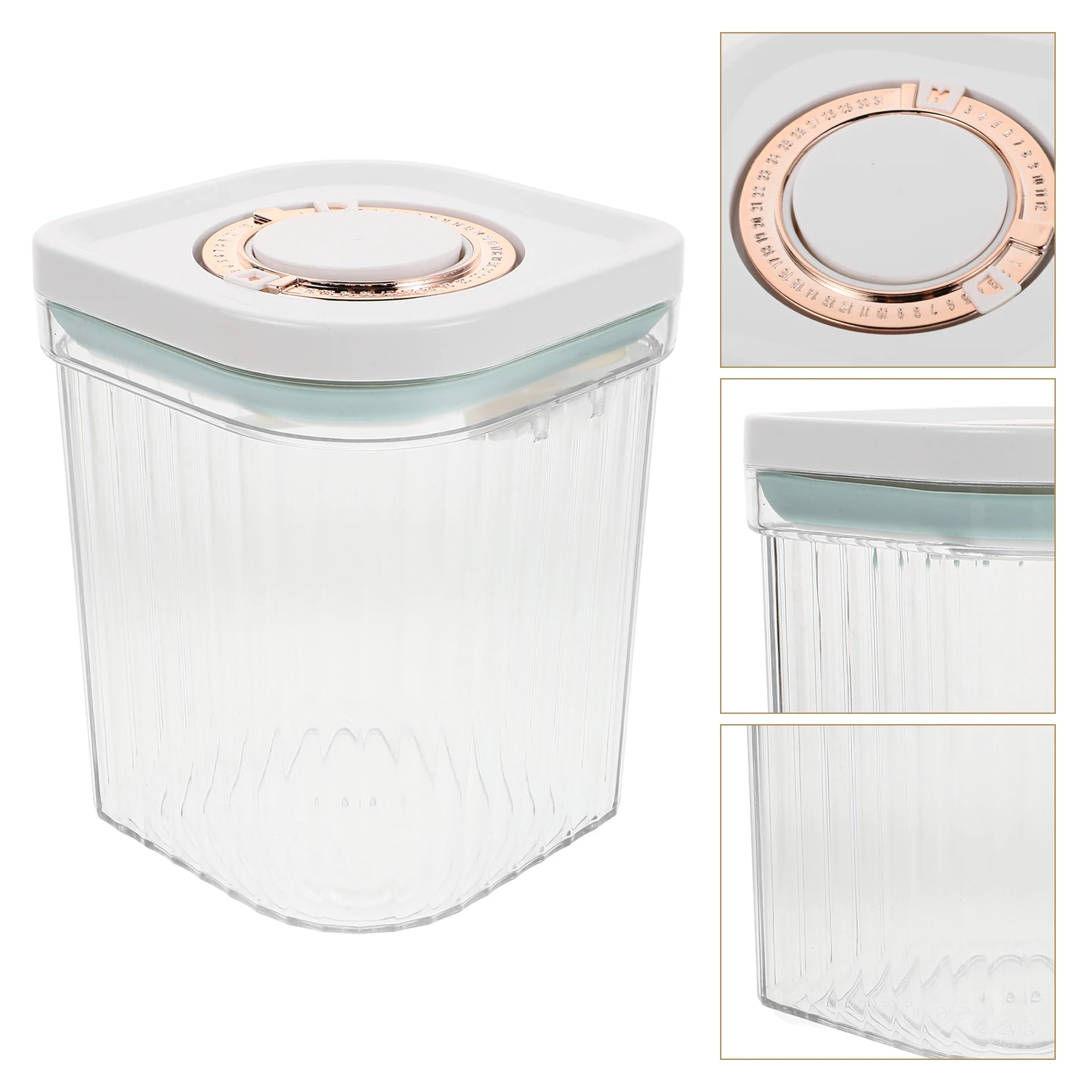 

Milk Powder Box Cereal Containers Storage Bread Transparent ABS Date Tracker Baby