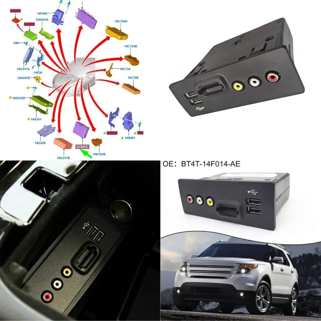 

02DE HiFi Car Media Interfaces Module Multiple Sound Formats Support BT4T-14F014-AE