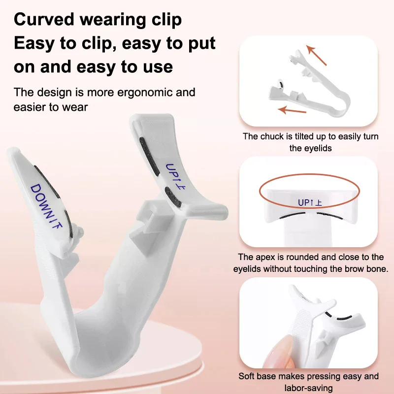 Two-stage False Eyelashes Tweezer Curler Clip Clamp Makeup Beauty Tool Professional Magnetic Eyelashes Extension Applicator