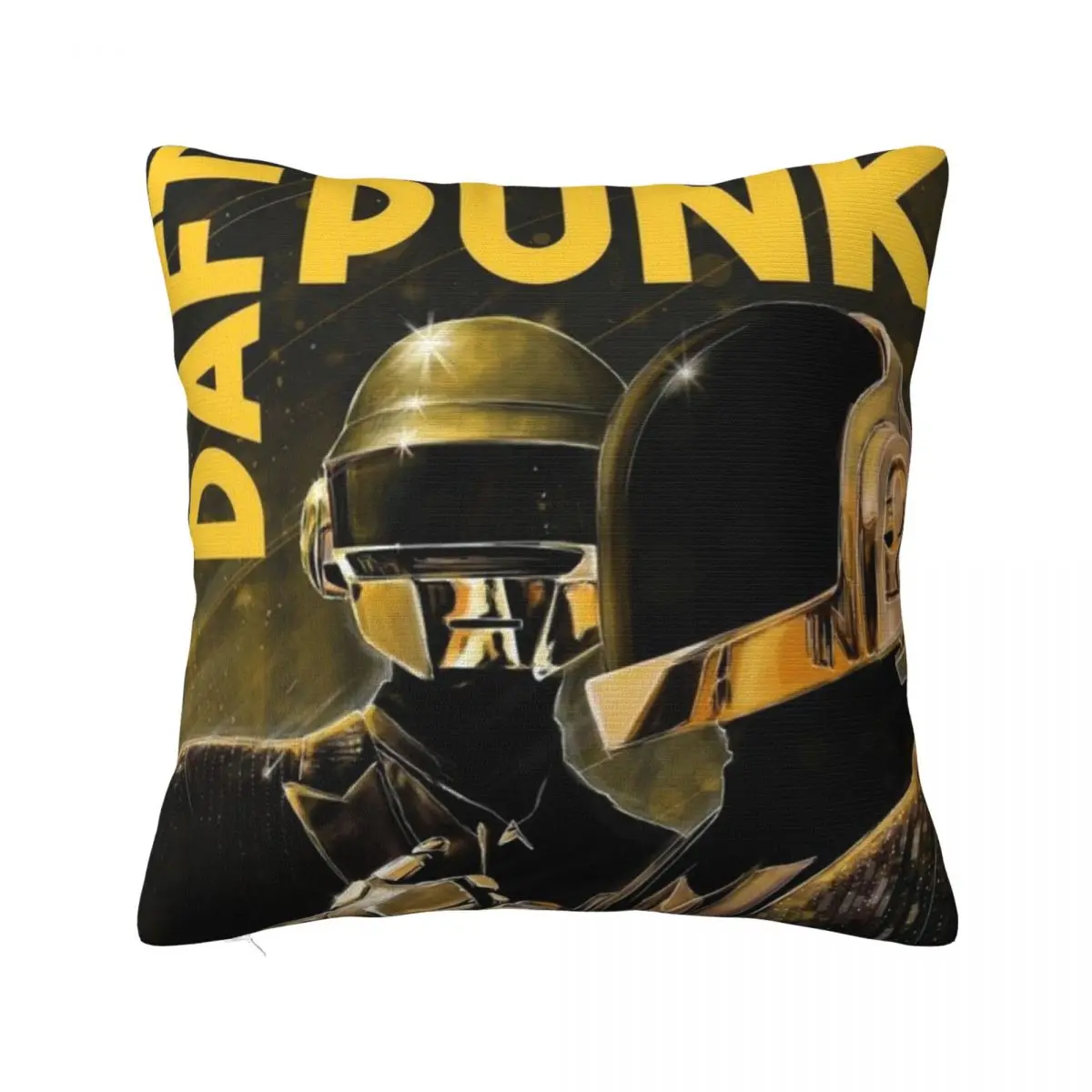 Daft Punk Electronic Music Pillow Covers Printed Polyester Cushion Cover Gift Throw Pillow Case Cover Home Drop Shipping