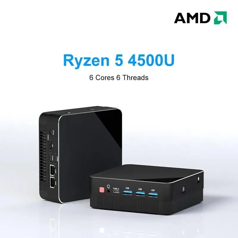 2025 AMD R7 5800H 5700U 4800H R5 5500U 4500U Mini PC Supports up to 32GB RAM 2T NVME SSD WIFi6 Computer PC Win 11 Pro