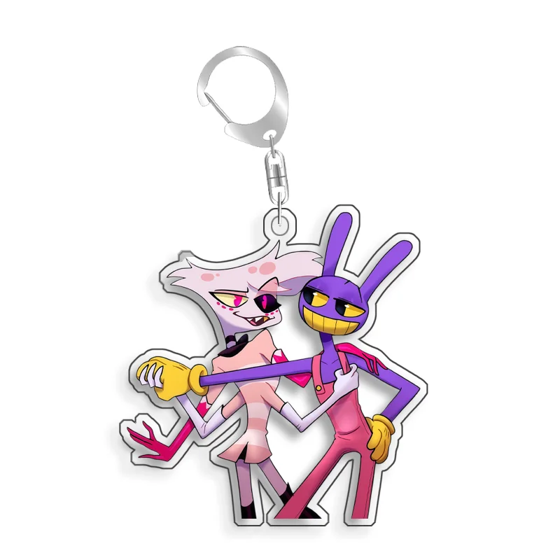 For The Amazing Digital Circus caine Jax Pomni Ragatha Gangle Acrylic Selfmade Cute Cartoon Anime Keychain Pendant Toy Gifts 5cm - view 6