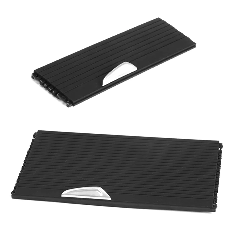 

CYGJ-2 Pcs Center Console Cup Holder Cover Drink Water Cup Holder Cover Zipper Rolling Curtain For BMW X1 X2 F48 F49 F39 5116929