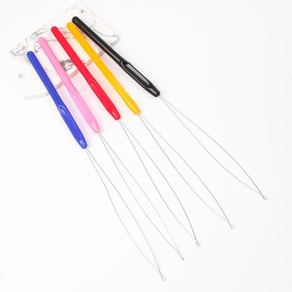 

3Pcs Stainless Steel Needle Threader Sewing Plastic Handle Beading Pins Easy Threading Sew For Jewelry Stitching Supplies Tool