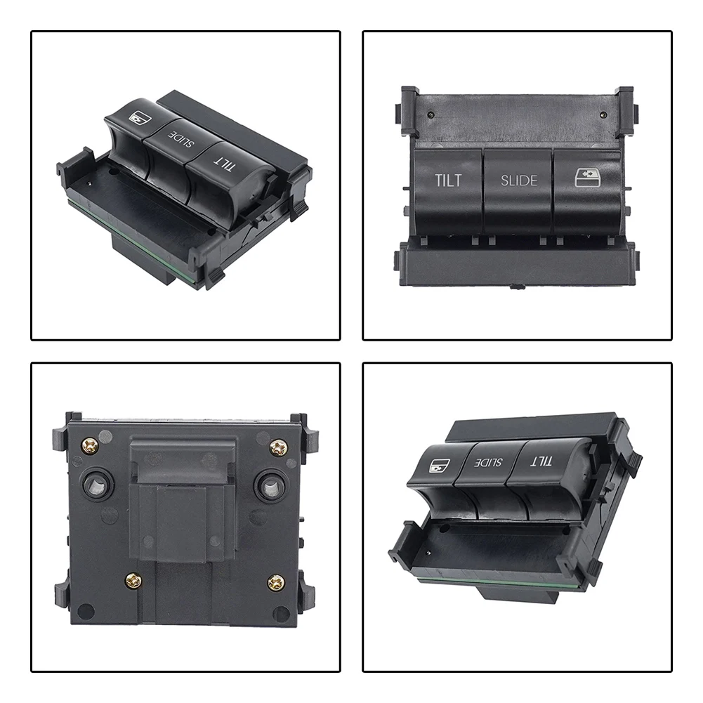Roof Console Black Sunroof Switch ABS Material Easy Installation OEM Cross-reference SW6643 Truck Sunroof Repair