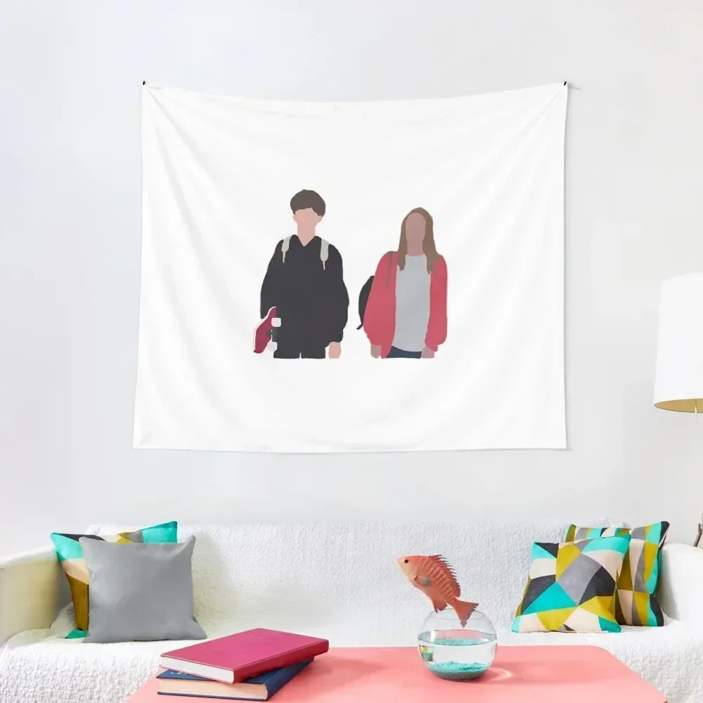 

james and alyssa Tapestry Christmas Decoration Tapete For The Wall Outdoor Decor Tapestry