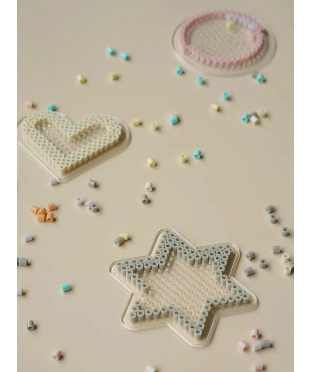 5mm Hama Beads Toy DIY PUPUKOU Beads tool Educational Tangram Jigsaw Puzzle Pegboard Template Kids игрушки для детей