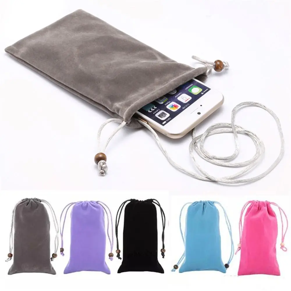 Portable Universal for Power Bank for Mobile Phone Neck Strap Cover Container Bag Funda Pouch Case