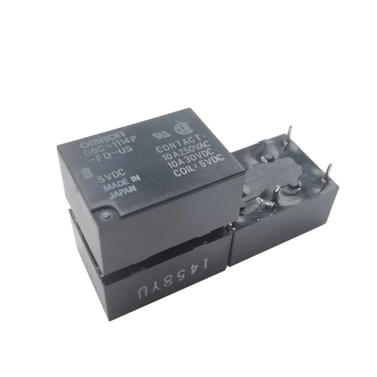 OMRON G6C-1114P-FD-US Power Relay 5V 12V 24VDC Coil 10A 250VAC 10A 30VDC PCB Mount