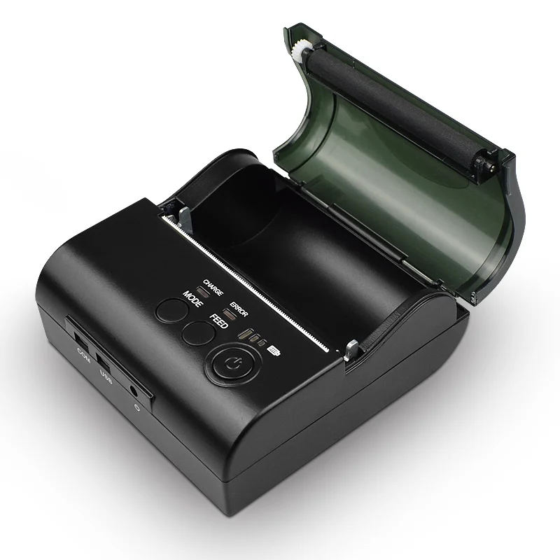 Rechargeable Portable Bluetooth Printer for Mobile Office - 203dpi 80mm Thermal Bluetooth Receipt Printer