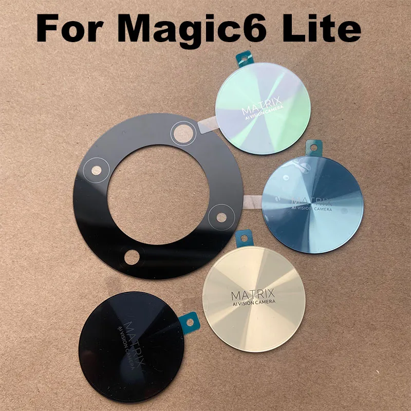 New For Huawei Honor Magic6 Lite Back Camera Glass Lens Rear Camera Glass With Adhesive Sticker Glue Magic 6 Lite