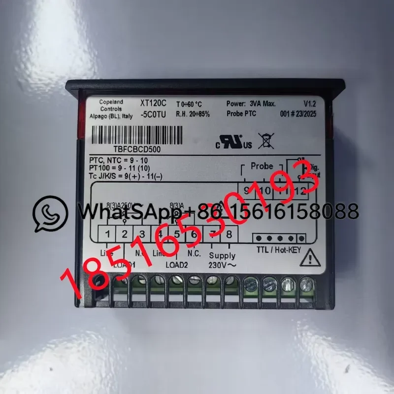Digital Temperature Controller XT120C 5C0TU Refrigeration Thermostat for Cold Room Freezer Display Sensor Relay Module HVAC
