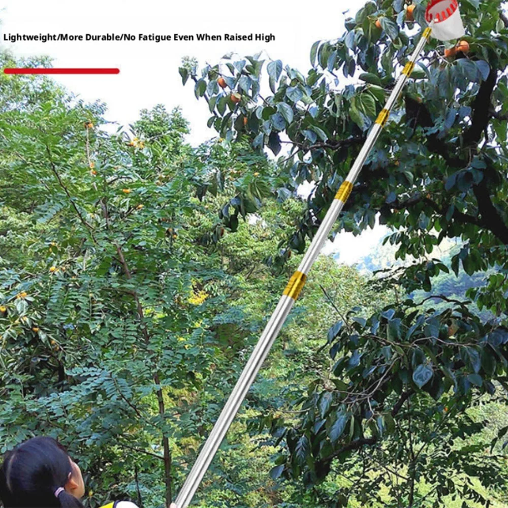 1,9/2,5/3/4/5/6 Meter Verfügbar, Obstpflücker, Hochhöhen-Obstpflück- und Sammelwerkzeug, Praktisch und Bequem, Speziell – Detail 2