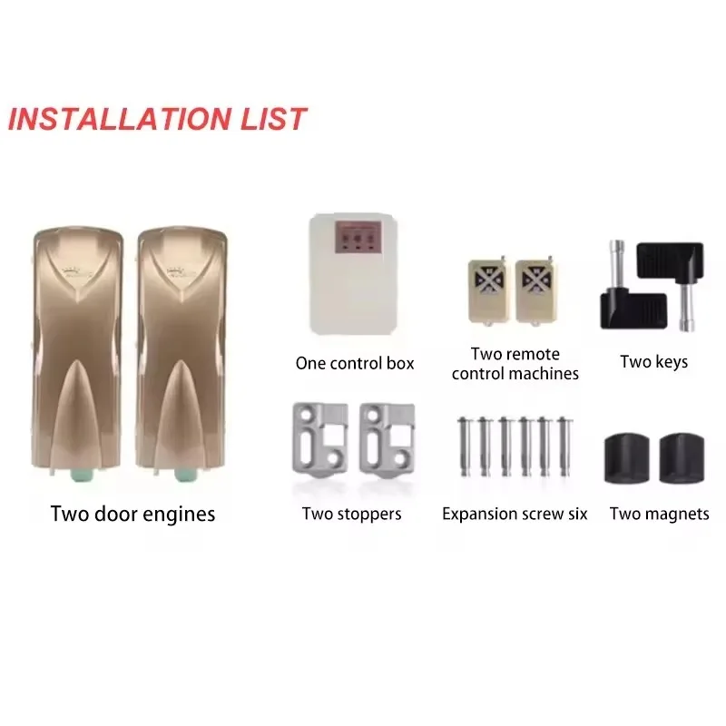 Hot Selling Heavy Well Remote Control Durable Stainless Automatic Smart Rolling Wheel Operator Swing Gate Motor Door Opener