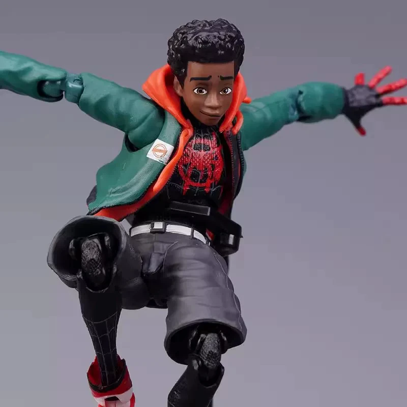 Parallel Universe Miles Spider Man Super Mobile Handheld Toy Marvel Doll Model Gift