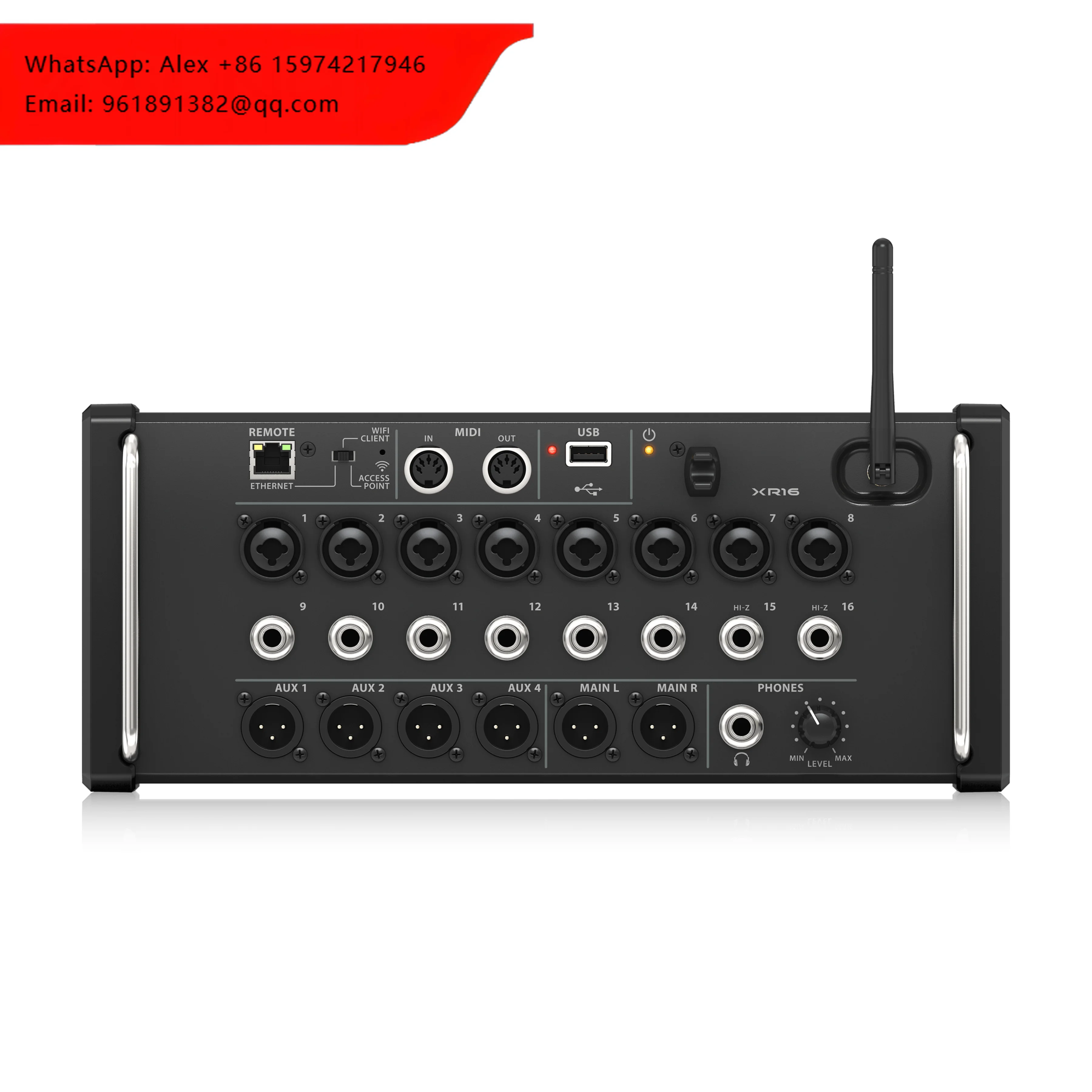 

XR16 16-Channel Digital Mixing Console With Bluetooth/USB Plastic & Metal Construction Studio & DJ Use Multi-Track Recording