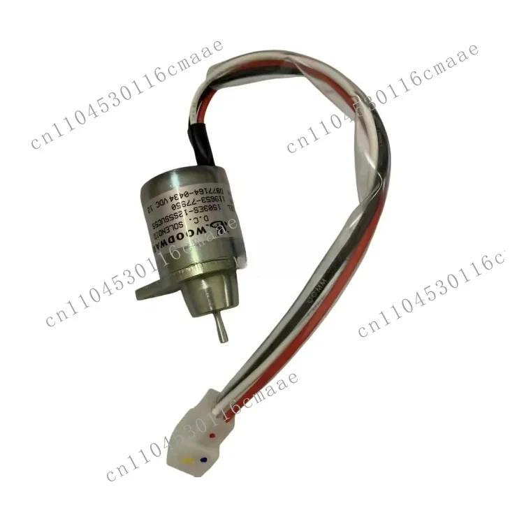 12V/24v excavator engine shut-off stop solenoid valve OEM 1503ES-12S5SUC12S 119233-77932 119233-77931 425-35925