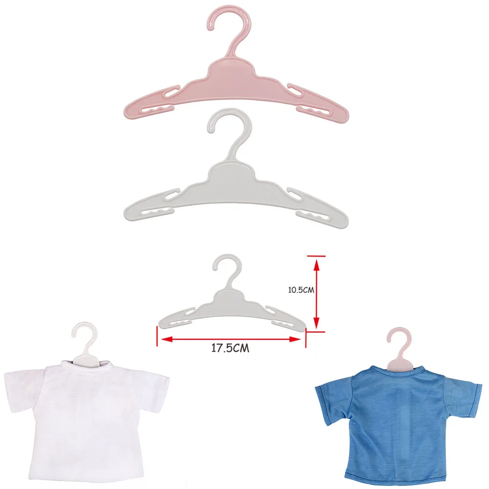 5PCS/lot Hangers for 18 Inches American Doll & 43CM Baby New Born Dolls Clothes for Our Generation Toys Accessories