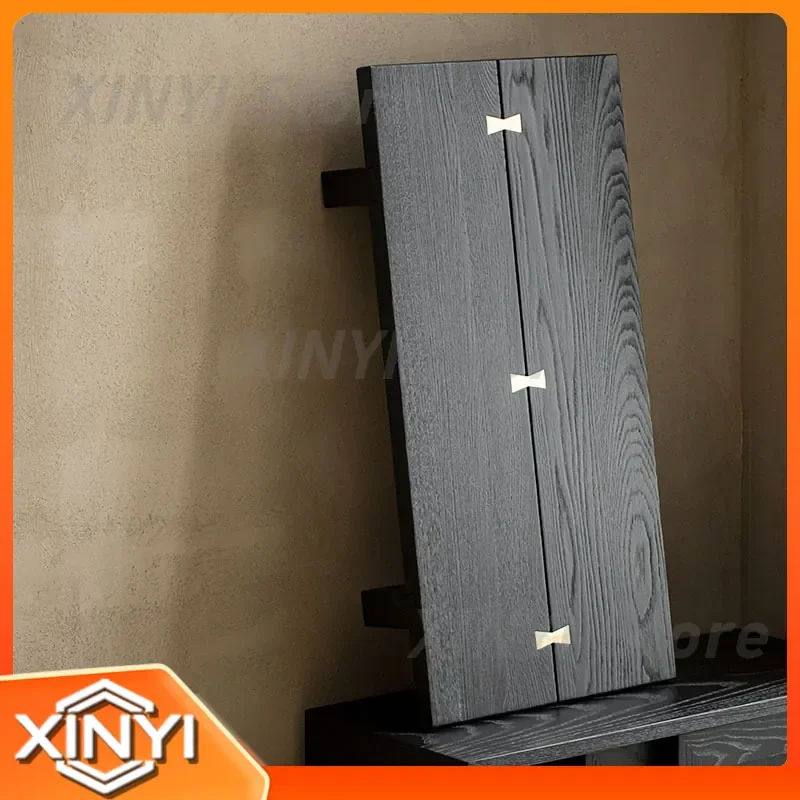 Solid Wood Coffee Table for Japanese Style Living Room for Tatami Bay Window Small Tea Table for Wabi Sabi Carbonized Sand