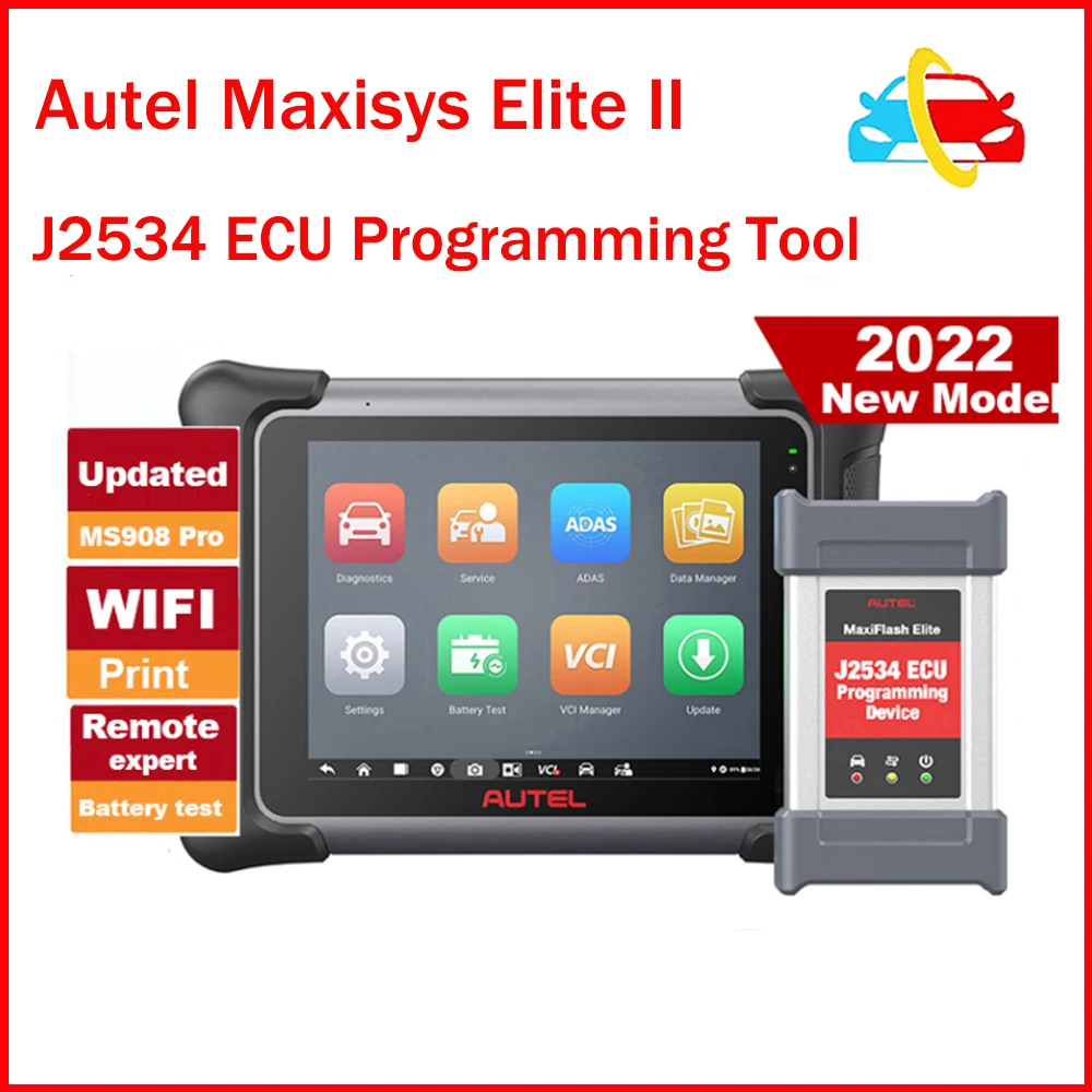 Autel Maxisys Elite II Automotive Diagnostic Tool Support Bi-Directional Control and J2534 ECU Programming Better Than MS908Pro