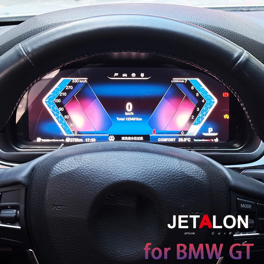 Painel cluster atualização velocímetro lcd para bmw 5 6 7 séries x3 x4 x5 x6 para bmw gt f 2010-2017 instrumento digital de 12.3 polegadas