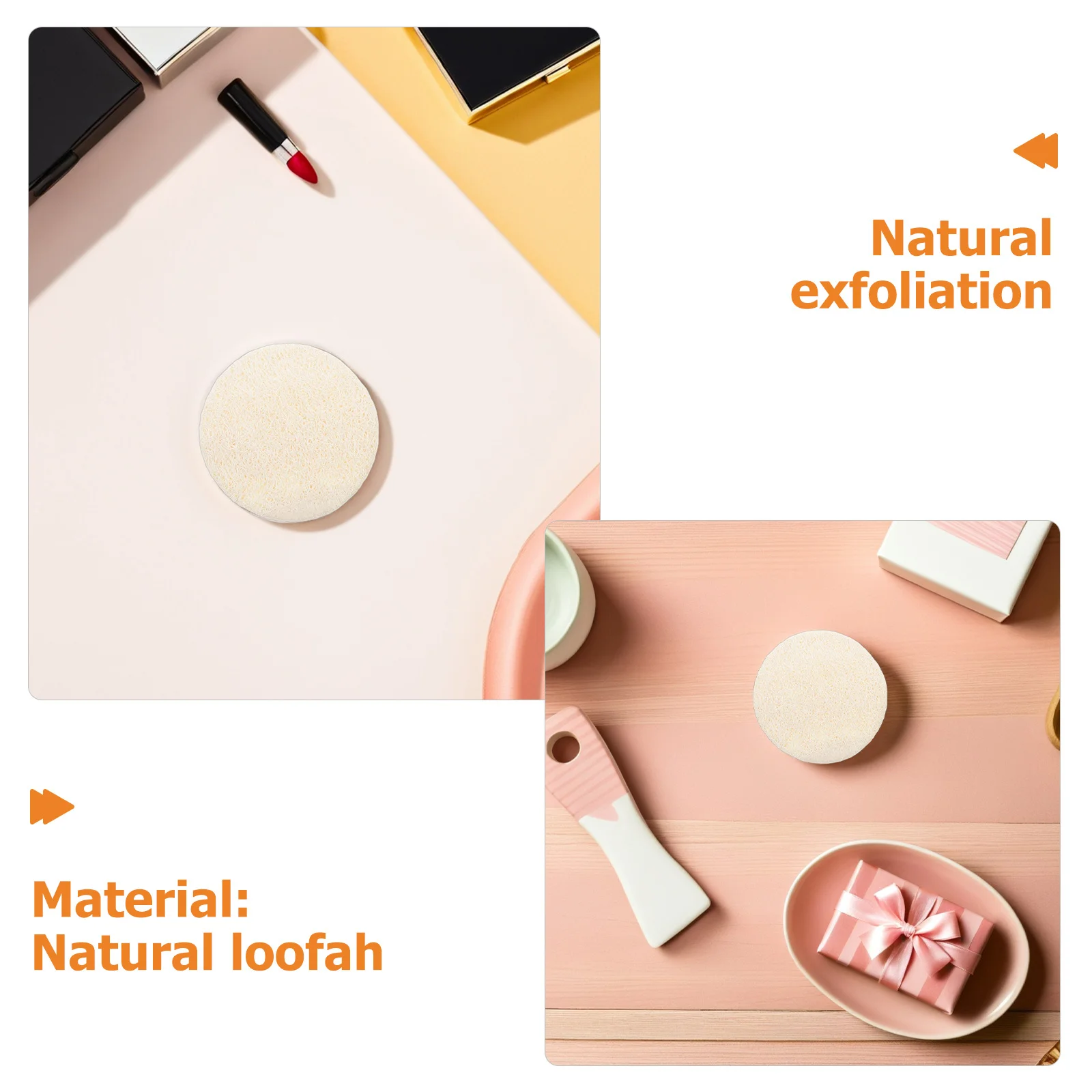 50 Stuks Loofah Gezicht Scrubber Pads Natuurlijke Exfoliërende Facial Loofah Zachte Gevoelige Huid Make-Up Remover Gezicht Cleanser Douche