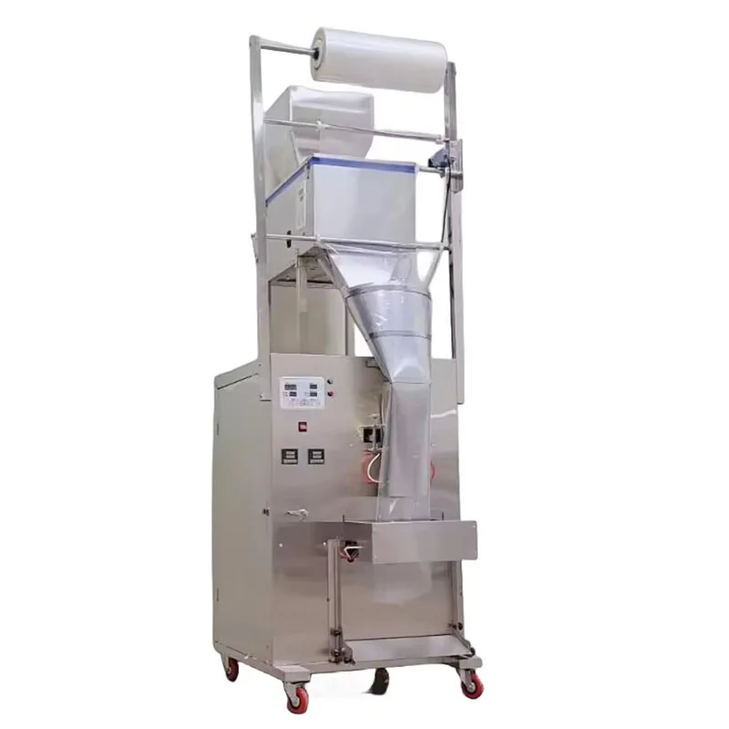 100-1000g automatic photoelectric cell weighing and packaging machine printing date cursor position installation high quality