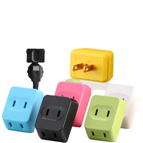 1 Turn 3 Socket US Plug United States Japan Canada India Travel Power Converter Charger Wall Socket Adapter Power Conversion