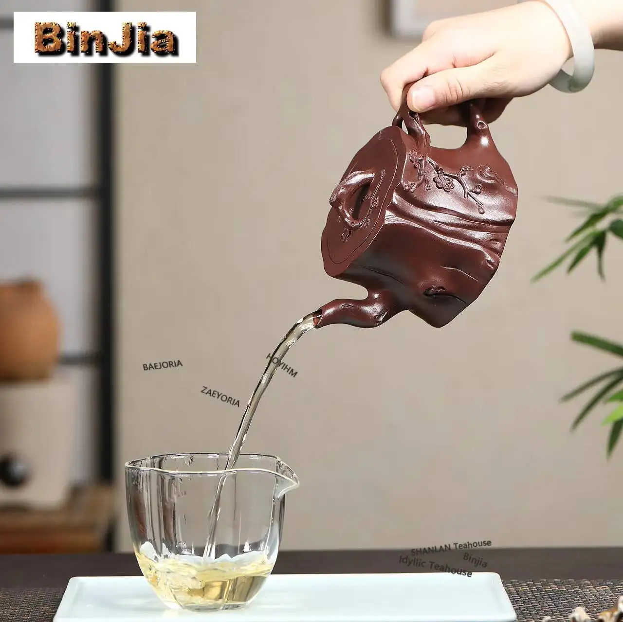 280ml Classic Yixing Purple Clay Teapots Handmade Plum Shadow Loose Pile Pot Raw Ore Mud Kettle With Infuser Zisha Teaset Gifts