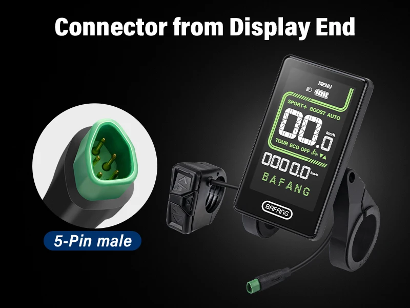 Bafang E-Bike Display 3,5 Zoll DPC020 CAN Display mit USB-Anschluss 5PIN Stecker für E-Bike Mittelmotor M620 M600 M560 M510 M420 – Detail 6