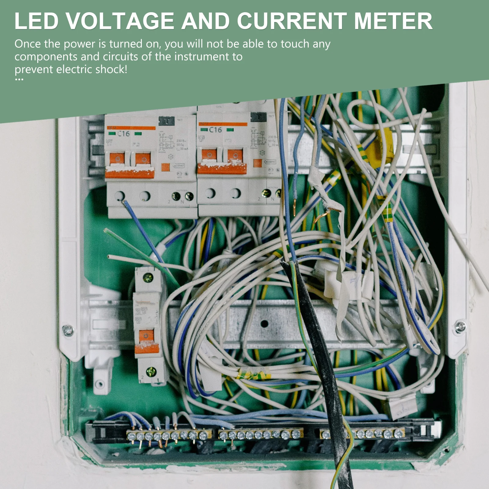 

Ac Voltage Current Meter LED Digital Display 80-300V 0-500a Multifunction Voltmeter Ammeter Circuit Measurement Energy Saving