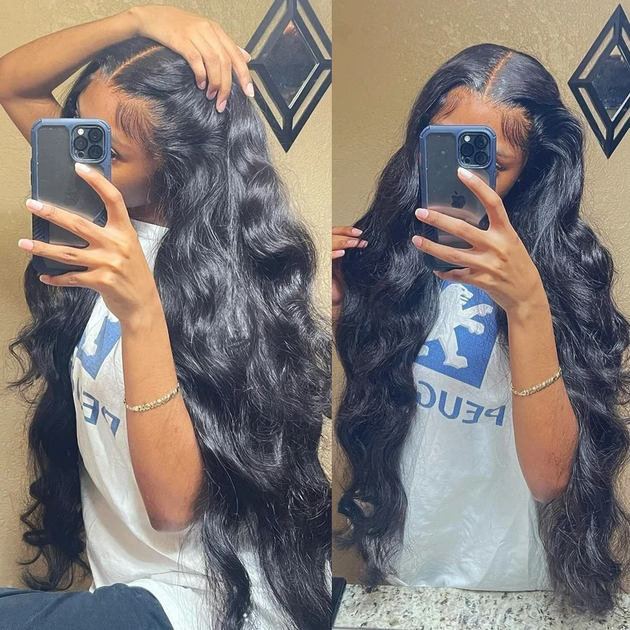 

180 Density 13x4 13x6 360 Transparent Body Wave 30 32 34 36Inches Lace Front Human Hair Wigs Brazilian Frontal Wigs For Women