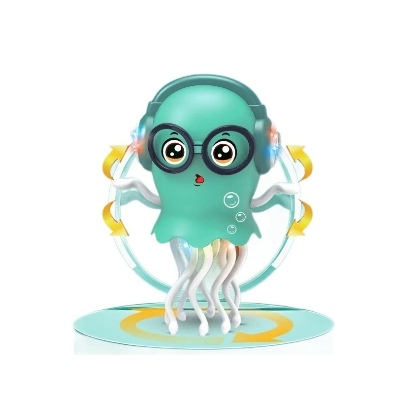 Funny Electric Dancing Jellyfish Toy With Led Light Music Automatic Walking Interactive Novelty Gadget For Home Entertainment
