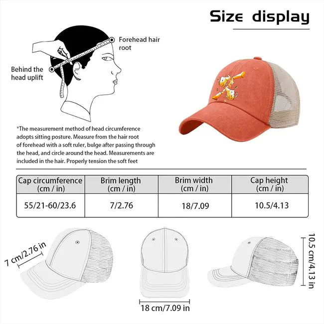 قبعة بيسبول شبكية مطبوعة من زجاج البيرة قابلة للتعديل، للرجال والنساء، هدية رياضية للسفر والتخييم والعطلات، برتقالي