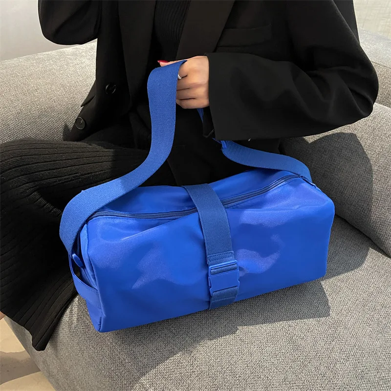 

Сумка для тостов, повседневный нейлон, спортивный стиль большой вместимости, широкополосная сумка через плечо на одно плечо, универсальная сумка для фитнеса и путешествий