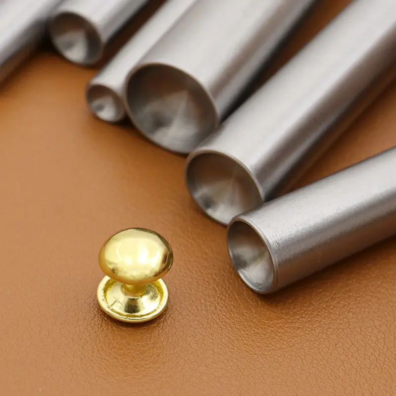 5mm-10mm Mushroom Domed  Rivet Setting Tool High Quality Home Hand Punching Tools for Leather Craft Garment Shoe Hat DIY