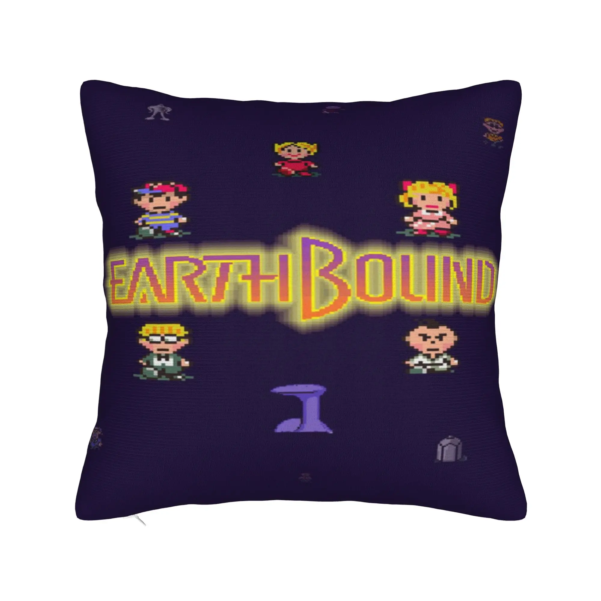 New Style Bed Earthbound Mega Sprite Sheet Decor Pillowcase Accessories  Pillow Cover Zippered Multi-Size