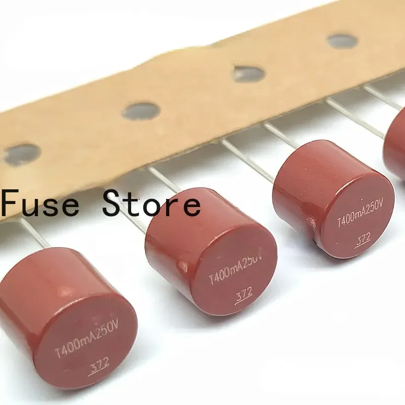10PCS 37204000001 TR5 Cylindrical Time Delay Fuse Tube 372 T400mA 250V
