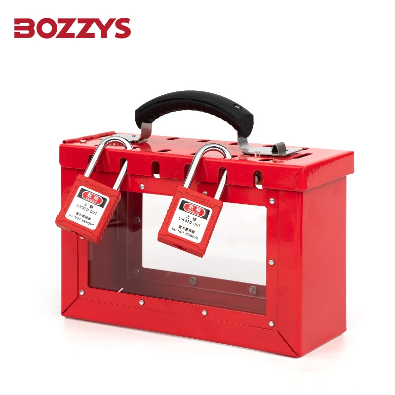 BOZZYS Portable Group Lockout Box For Multi-person Management Of Industrial Equipment To Prevent Misoperation BD-X01